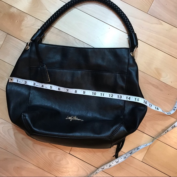 Libby Edelman Vegan Black Faux Leather Purse EUC - Picture 8 of 8